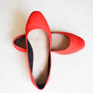 ASOS Lassie Ballet Flats in Red
